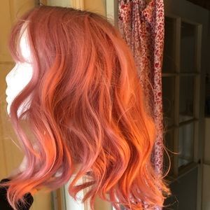 Pink wig